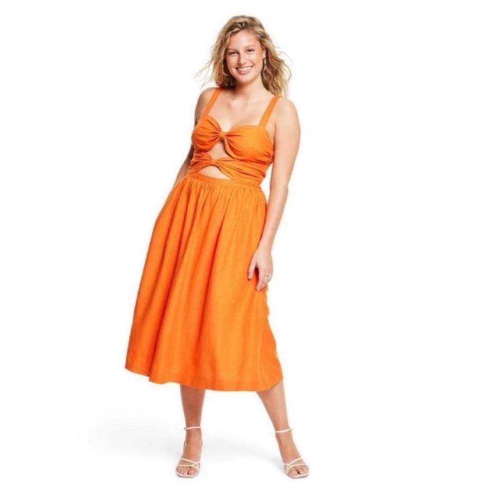 NEW Target x NOEL Orange Cut Out Dress